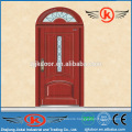 JK-A9045 strong steel armored entry arched wood door for church